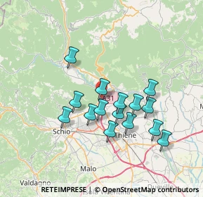 Mappa Quartiere De Gasperi, 36013 Piovene Rocchette VI, Italia (6.08867)