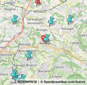 Mappa Via Forte, 23890 Barzago LC, Italia (3.28417)