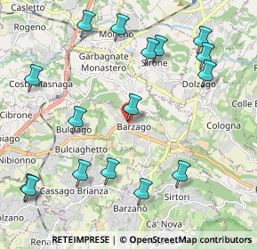 Mappa Via Forte, 23890 Barzago LC, Italia (2.45938)