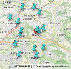 Mappa Via Forte, 23890 Barzago LC, Italia (2.01867)