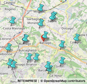 Mappa Via Forte, 23890 Barzago LC, Italia (2.35444)