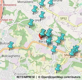 Mappa Via Forte, 23890 Barzago LC, Italia (0.9285)