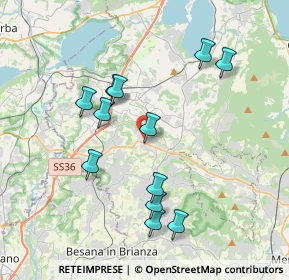 Mappa Via Forte, 23890 Barzago LC, Italia (3.63833)