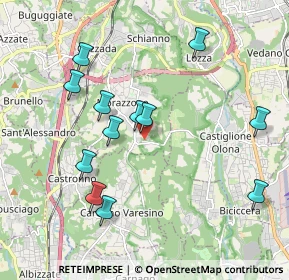 Mappa Via Gornate Olona, 21040 Morazzone VA, Italia (1.96333)