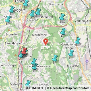 Mappa Via Gornate Olona, 21040 Morazzone VA, Italia (3.143)