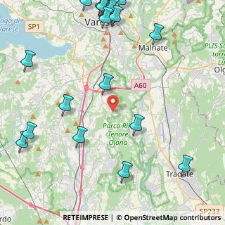 Mappa Via Gornate Olona, 21040 Morazzone VA, Italia (6.2175)