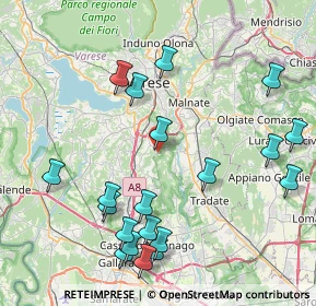 Mappa Via Gornate Olona, 21040 Morazzone VA, Italia (9.3685)