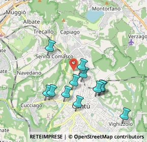 Mappa Via Silvio Pellico, 22063 Cantù CO, Italia (1.75333)