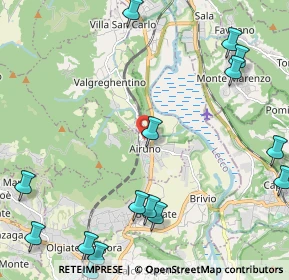 Mappa Via Vittorio Emanuele II, 23881 Airuno LC, Italia (3.06133)