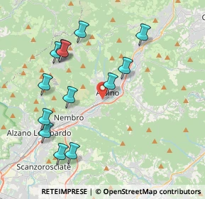Mappa Via Enrico Fermi, 24021 Albino BG, Italia (4.20923)