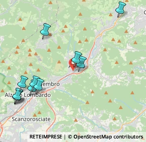 Mappa Via Enrico Fermi, 24021 Albino BG, Italia (4.99273)