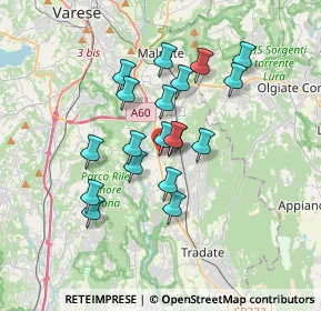 Mappa Via dei Boschi, 21043 Castiglione Olona VA, Italia (2.79947)