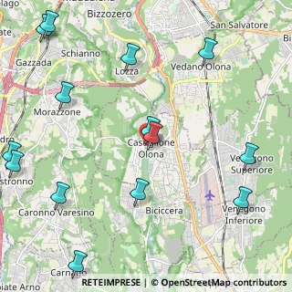 Mappa Via Nicolao, 21043 Castiglione Olona VA, Italia (2.905)
