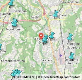 Mappa Via Nicolao, 21043 Castiglione Olona VA, Italia (2.87615)