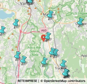 Mappa Via Nicolao, 21043 Castiglione Olona VA, Italia (5.9865)