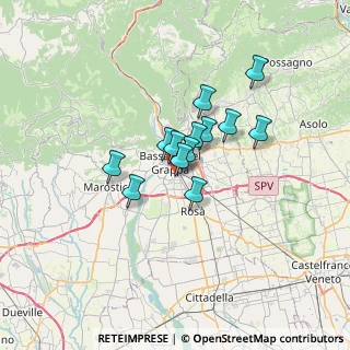 Mappa Via Giacomo Leopardi, 36061 Bassano del Grappa VI, Italia (4.32846)