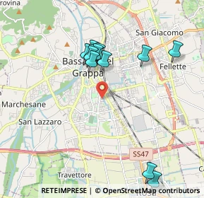 Mappa Via Giacomo Leopardi, 36061 Bassano del Grappa VI, Italia (2.03538)