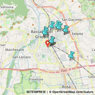 Mappa Via Giacomo Leopardi, 36061 Bassano del Grappa VI, Italia (1.27)