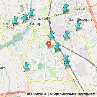 Mappa Via Giacomo Leopardi, 36061 Bassano del Grappa VI, Italia (1.17)