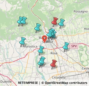 Mappa Viale Aldo Moro, 36061 Bassano del Grappa VI, Italia (6.60571)