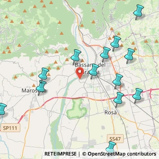 Mappa Viale Aldo Moro, 36061 Bassano del Grappa VI, Italia (5.50857)