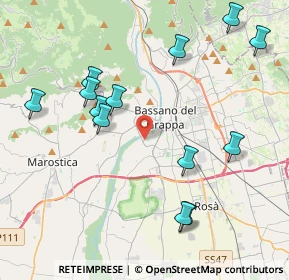 Mappa Viale Aldo Moro, 36061 Bassano del Grappa VI, Italia (4.44769)