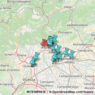 Mappa Viale Aldo Moro, 36061 Bassano del Grappa VI, Italia (9.29118)