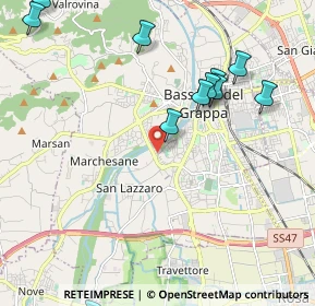Mappa Viale Aldo Moro, 36061 Bassano del Grappa VI, Italia (2.51909)