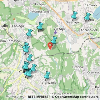 Mappa Via Cascina Varenna, 22063 Cantù CO, Italia (2.4975)