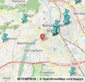 Mappa Via Santa Bertilla, 36061 Bassano del Grappa VI, Italia (2.6425)