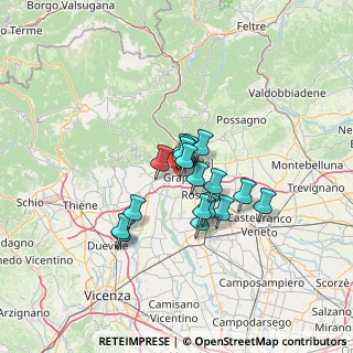 Mappa Via Santa Bertilla, 36061 Bassano del Grappa VI, Italia (9.24706)