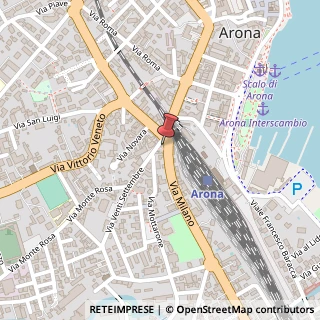 Mappa Via Milano, 8/a, 28041 Arona, Novara (Piemonte)