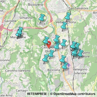 Mappa Via Giuseppe Mazzini, 21043 Castiglione Olona VA, Italia (1.9555)
