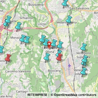 Mappa Via Giuseppe Mazzini, 21043 Castiglione Olona VA, Italia (2.5125)