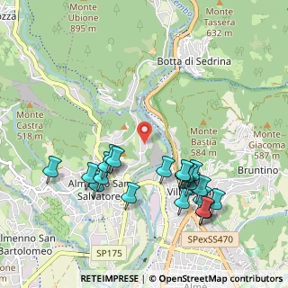 Mappa Via Regina Teodolinda, 24031 Almenno San Salvatore BG, Italia (1.062)
