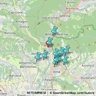 Mappa Via Regina Teodolinda, 24031 Almenno San Salvatore BG, Italia (1.38)