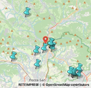 Mappa Via Regina Teodolinda, 24031 Almenno San Salvatore BG, Italia (4.90857)