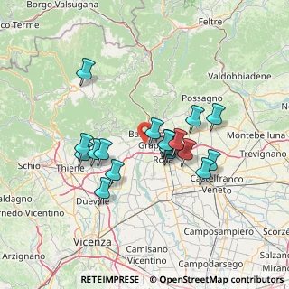 Mappa Via Umbria, 36061 Bassano del Grappa VI, Italia (11.835)