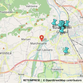 Mappa Via Umbria, 36061 Bassano del Grappa VI, Italia (2.3225)