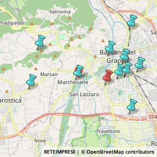 Mappa Via Umbria, 36061 Bassano del Grappa VI, Italia (2.41909)