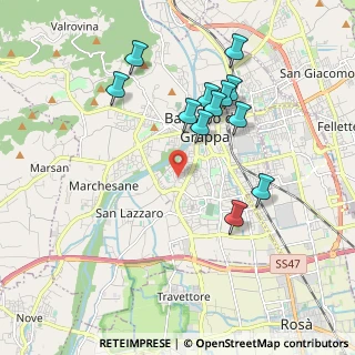 Mappa Via Bernardo Zilotti, 36061 Bassano del Grappa VI, Italia (1.84917)