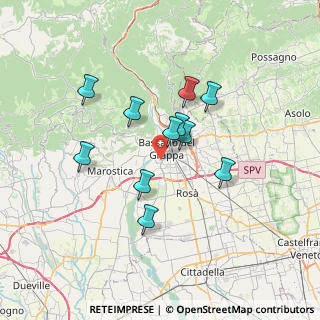 Mappa Via Bernardo Zilotti, 36061 Bassano del Grappa VI, Italia (5.70909)