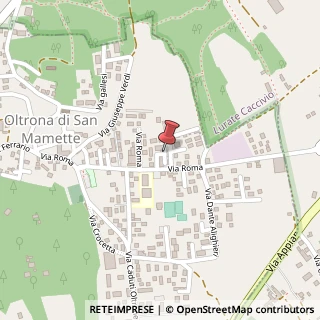 Mappa Via Roma, Provincia di Como, Italia, 22070 Oltrona di San Mamette, Como (Lombardia)
