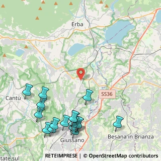 Mappa Via Alessandro Volta, 22040 Lurago D'erba CO, Italia (5.71176)