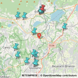 Mappa Via Alessandro Volta, 22040 Lurago D'erba CO, Italia (5.42375)