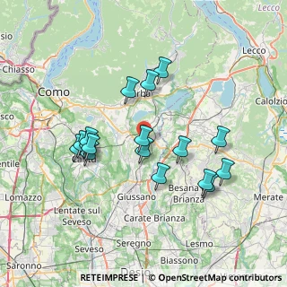Mappa Via Alessandro Volta, 22040 Lurago D'erba CO, Italia (6.83882)