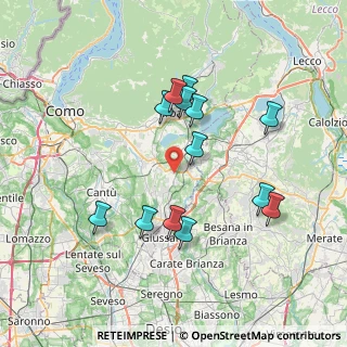 Mappa Via Alessandro Volta, 22040 Lurago D'erba CO, Italia (6.94538)