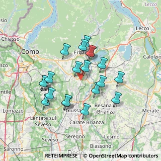 Mappa Via Alessandro Volta, 22040 Lurago D'erba CO, Italia (6.256)