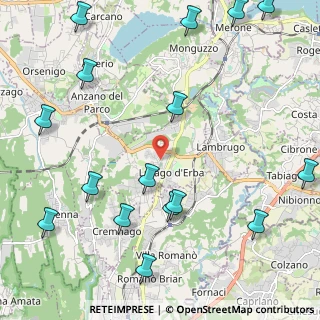 Mappa Via Alessandro Volta, 22040 Lurago D'erba CO, Italia (2.8975)