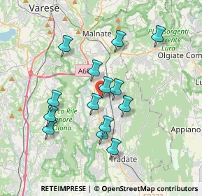 Mappa Via G. Leopardi, 21043 Castiglione Olona VA, Italia (3.225)